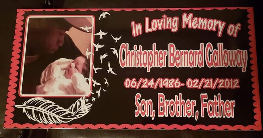 Custom Photo Grave Marker